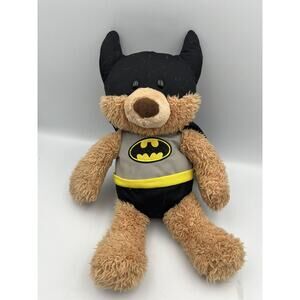 Large Gund Batman Plush Teddy Bear 21” Long Used